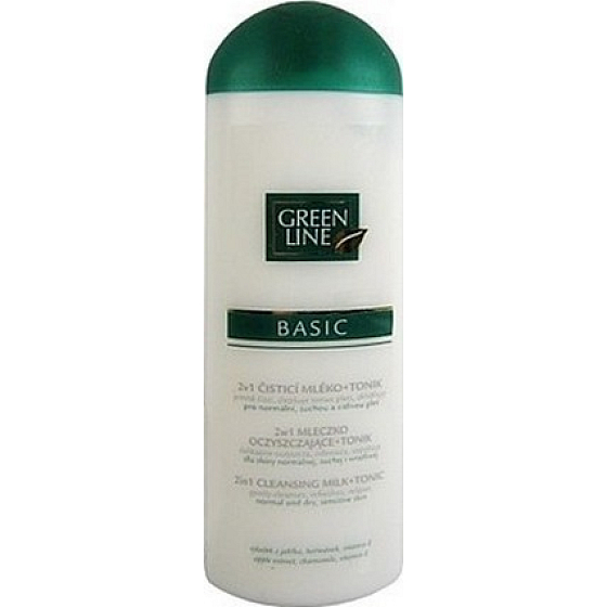 Green Line Basic 2v1 čistiace mlieko a tonik 200 ml