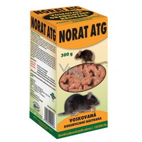 Norat ATG granulovaná vosková náhrada na ničenie škodlivých hlodavcov 300 g