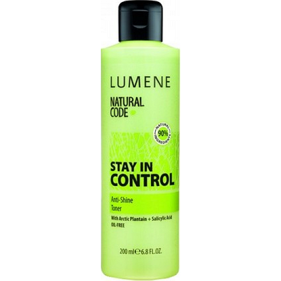 Lumene Natural Code Stay In Control Anti-Shine Toner na čistenie pleti 200 ml