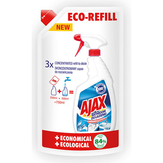 Ajax Bathroom čistič kúpeľne náhradná náplň 250 ml