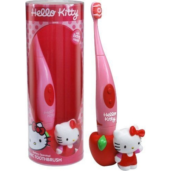 Hello Kitty Sonic elektrický kefka na zuby + 3D figúrka pre deti 1 kus