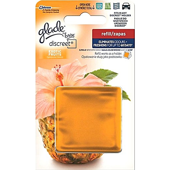 Glade Exotic Fruits Discreet osviežovač vzduchu náhradná náplň 8 g