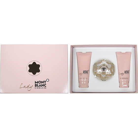 Montblanc Lady Emblem toaletná voda 75 ml + telové mlieko 100 ml + sprchový gél 100 ml, darčeková sada