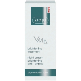 Ziaja Med Whitening Care nočný protivráskový krém pre pleť s hyperpigmentácií 50 ml