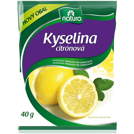 Natura Kyselina citrónová do potravín osvedčený prípravok pre domácnosť 40 g