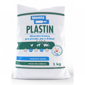 Bioveta Plastin Doplnkové minerálne krmivo pre ošípané, psy a hydinu. 1 kg
