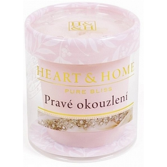 Heart & Home Pravé očarenie Sójová vonná sviečka bez obalu horí až 15 hodín 53 g