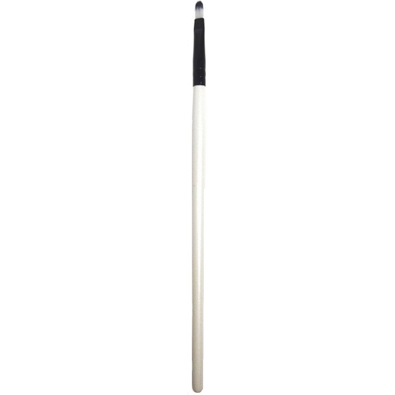 Kozmetický štetec čierno-biely zaoblený tenký 17,5 cm 30190-16