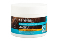 Dr. Santé Keratin Hair hĺbkovo regeneračný a výživná maska pre krehké lámavé vlasy bez lesku 300 ml