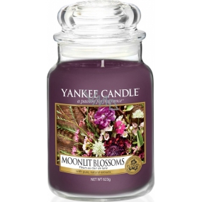 Yankee Candle Moonlit Blossoms - Kvety vo svite mesiaca vonná sviečka Classic veľká sklo 623 g