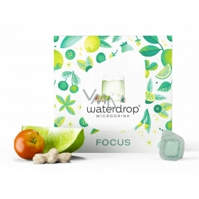Waterdrop FOCUS - zbystrite svoje zmysly, limeta, zelená káva, baobab, povzbudzujúci microdrink 12 kapslí