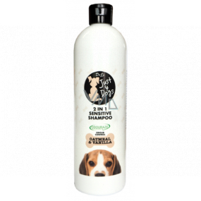 Just 4 Dogs Sensitive Oatmeal & Vanilla 2v1 šampón a kondicionér pre psov 500 ml