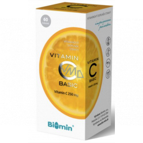 Biomin Vitamín C Basic prispieva k posilneniu imunity 500 mg doplnok stravy 60 kapslí