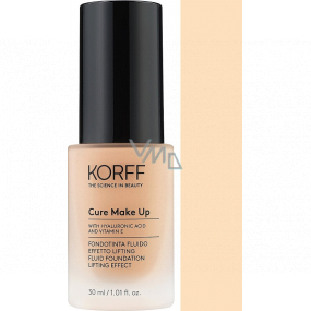 Korff Cure Make Up Fluid Foundation Lifting Effect fluidný liftingový make-up 01 Creamy 30 ml