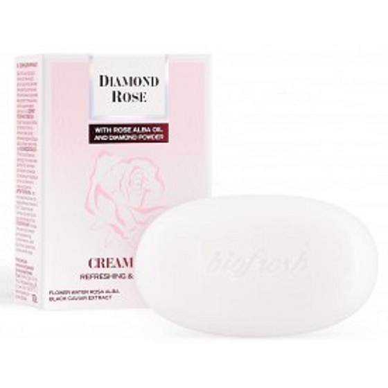 BioFresh Diamond Rose krémové mydlo s bielou ružou 100 g