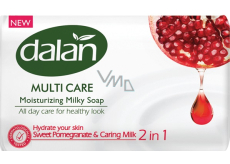 Dalan Multi Care Granátové jablko a ošetrujúce mlieko Hydratačné toaletné mydlo 90 g