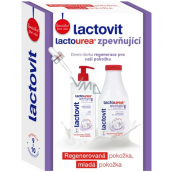 Lactovit Lactourea spevňujúce telové mlieko pre veľmi suchú pokožku 400 ml + spevňujúci sprchový gél pre veľmi suchú pokožku 500 ml, kozmetická sada