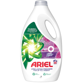 Ariel +Touch Of Lenor Amethyst Flower tekutý gél pre dlhotrvajúcu sviežosť 60 dávok 3 l