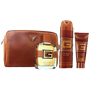 Guess Iconic parfumovaná voda 100 ml + deodorant sprej 170 g + sprchový gel 100 ml + kozmetická taška, darčeková sada pre mužov