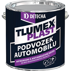 Tlumex Plast antikorózní farba na auto a podvozok, čierna, 2 kg