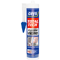 Ceys Total Tech univerzálne lepidlo a tmel, transparentné, 290 ml