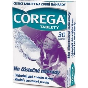 Corega Tabs Parts čistiace tablety na ortodontická rovnátka 30 kusov