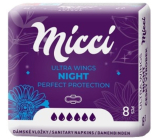 Micci Ultra Wings Night intímne vložky s krídelkami 8 kusov