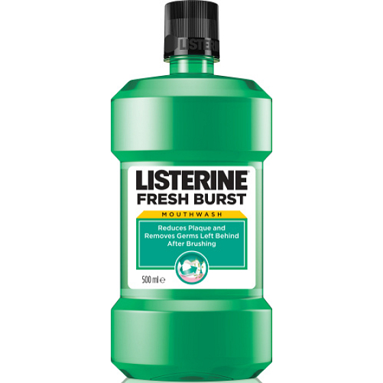 Listerine Freshburst ústna voda antiseptická redukuje zubný plak 250 ml