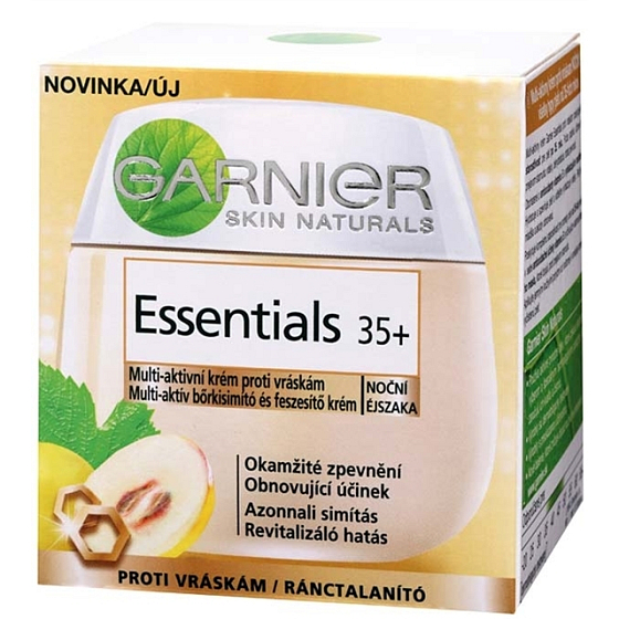 Garnier Skin Naturals Essentials 35+ nočné multi-aktívny krém proti vráskam 50 ml