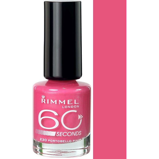 Rimmel London 60 sekund lak na nechty 230 Portobello Pink 8 ml