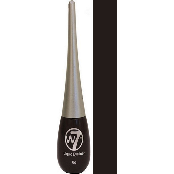 W7 Liquid Eyeliner tekuté očné linky Ultra Black 8 g