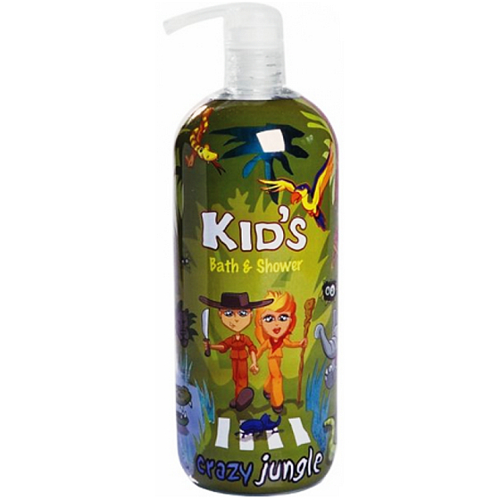 Hergon Crazy Jungle kúpeľová pena pre deti 950 ml
