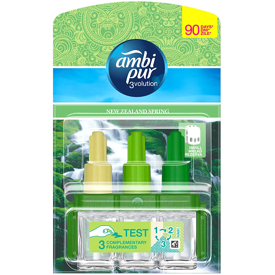 Ambi Pur 3 Volution New Zealand Spring elektrický osviežovač náplň 3 x 20 ml