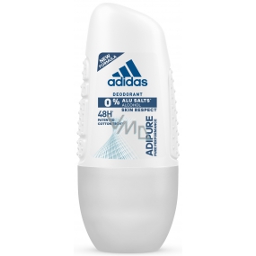 Adidas adiPURE guličkový dezodorant roll-on bez hliníkových solí pre ženy 50 ml