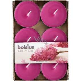 Bolsius Aromatic Maxi Lilac Blossom - Orgován vonné čajové sviečky 6 kusov, doba horenia 8 hodín
