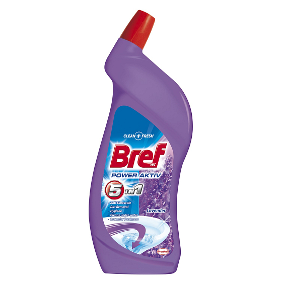 Bref Levanduľa 5v1 WC gélový čistič 750 ml