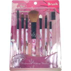Jiajun Professional Make-up Brushes sada kozmetických štetcov bielo-ružová 7 kusov 562