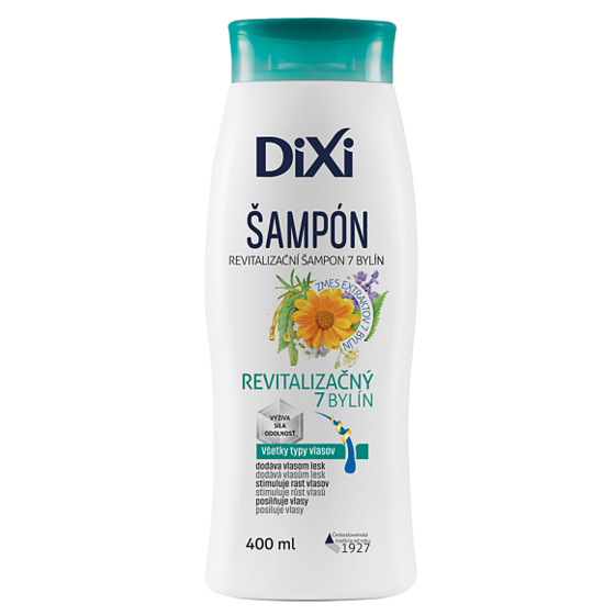 Dixi 7 Bylín Revitalizačný šampón na rast vlasov 400 ml
