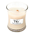WoodWick Vanilla Bean - Vanilkový lusk vonná sviečka s dreveným knôtom a viečkom sklo malá 85 g