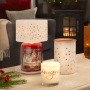 Yankee Candle Magical Christmas aromalampa z bieleho lakovaného skla 10 x 15 cm