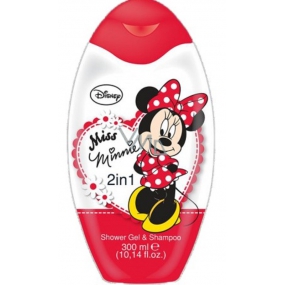 Disney Miss Minnie 2v1 sprchový gél a šampón na vlasy pre deti 300 ml