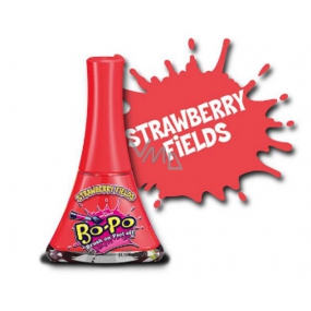 Bo-Po Lak na nechty zlupovaciu červený s vôňou Strawberry Fields pre deti 5,5 ml