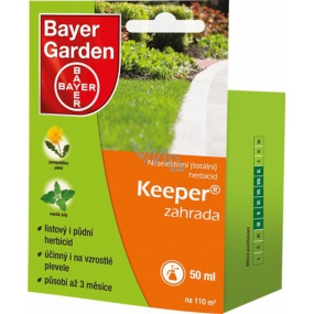 Bayer Garden Keeper záhrada neselektívny totálny herbicíd k ničeniu burín 50 ml