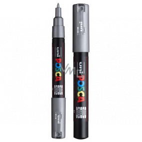 Posca Univerzálny akrylátový popisovač 0,7 - 1 mm Strieborná PC-1M
