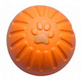 B&F Penová interaktívna lopta pre psov malá oranžová 7 cm