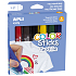 Apli Color Sticks temperové farby na textil mix farieb 6 x 6 g, sada