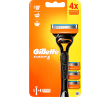 Gillette Fusion5 holiaci strojček + náhradné hlavice 4 kusy, pre mužov