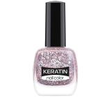Golden Rose Keratin Nail Color Glitter lak na nechty 410 10,5 ml