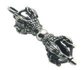 Päťdielna budhistická palička z nehrdzavejúcej ocele Dorje Vajra 61 x 11 mm