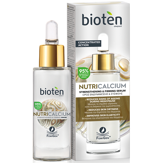 Bioten Nutri Calcium Facial Serum na spevnenie a pružnosť pleti 30 ml